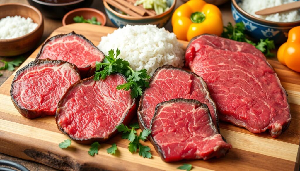 Beef Cuts for Pepper Rice