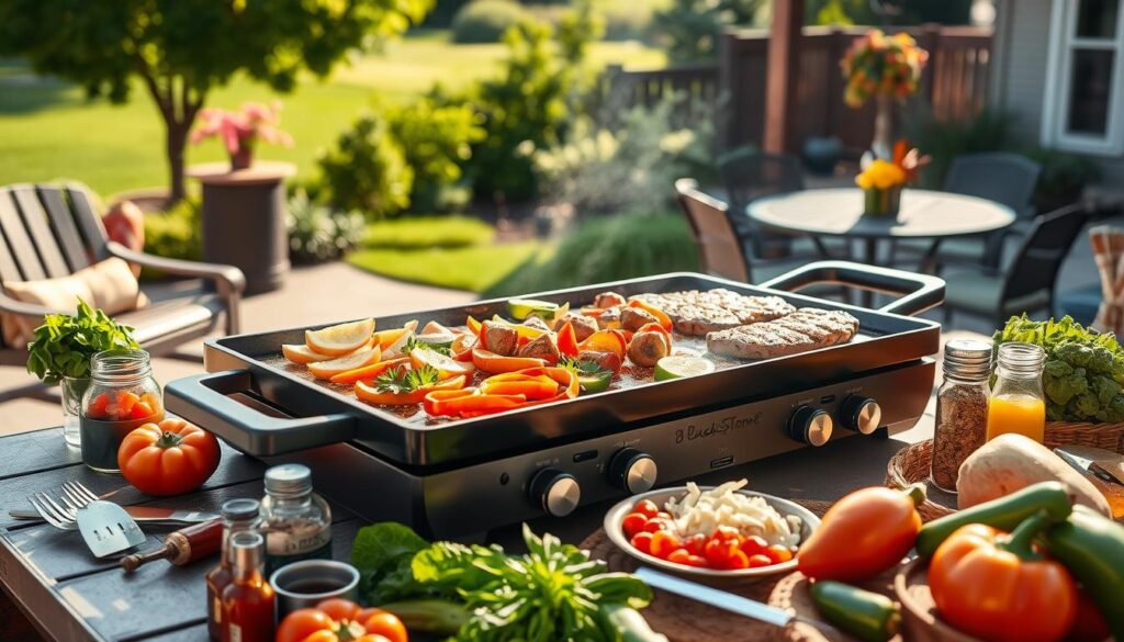 Blackstone Griddle Cooking Setup