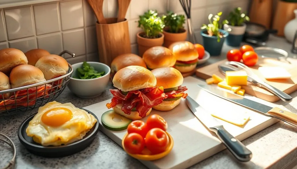 Breakfast Slider Ingredients and Tools Breakfast Slider Ingredients and Tools