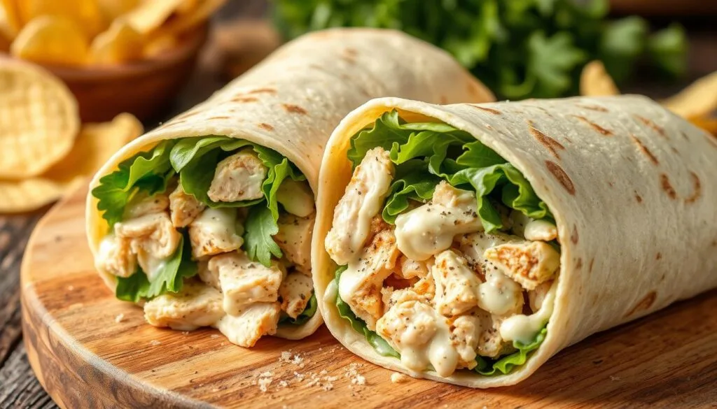 Chicken Caesar Wrap with Canned Chicken Chicken Caesar Wrap with Canned Chicken