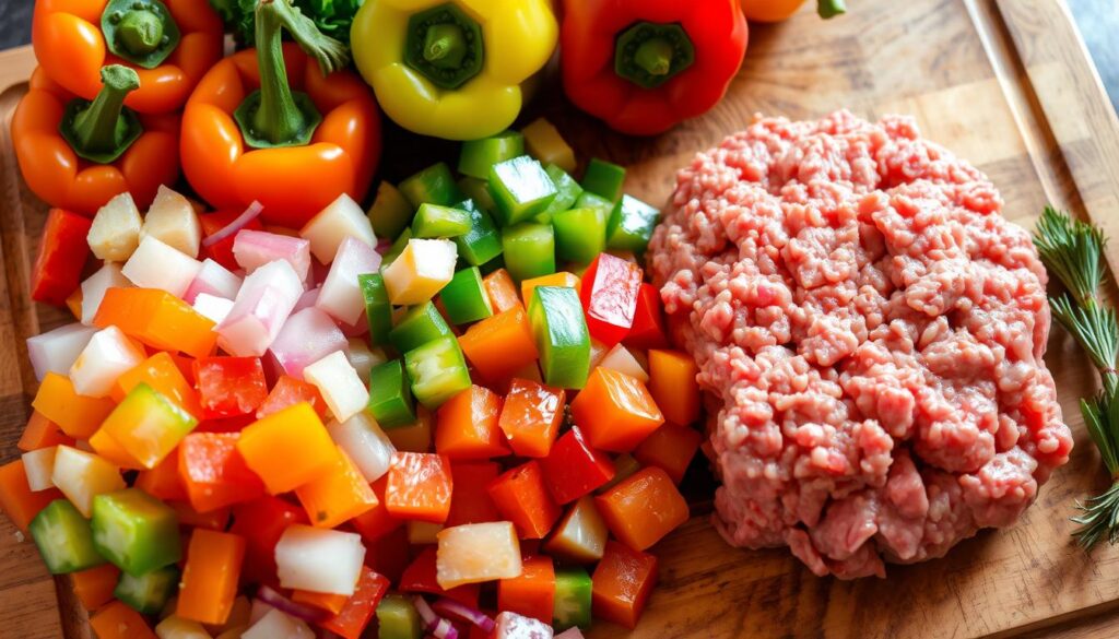 Ground Beef and Bell Peppers Nutrition