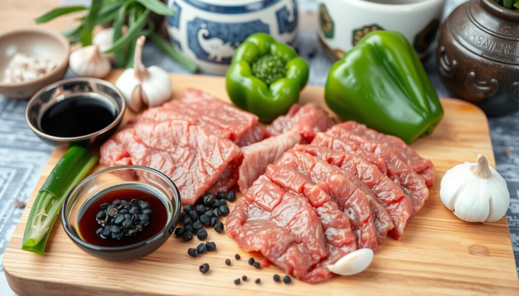 Japanese Pepper Steak Ingredients