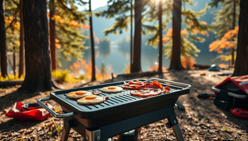 Portable Camp Griddle Cooking Outdoors