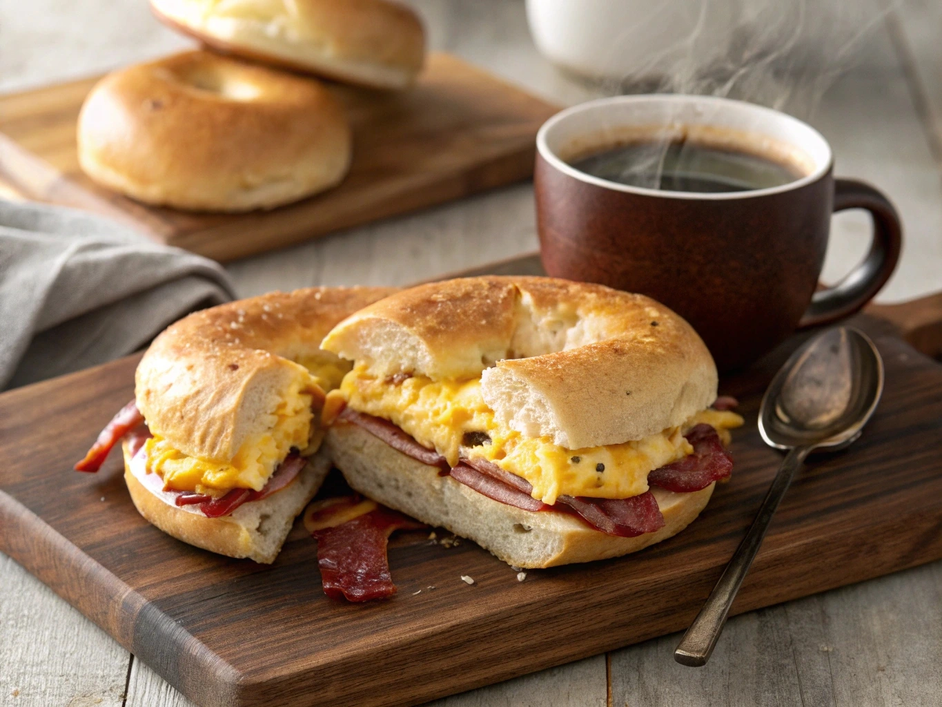 bagel breakfast sandwich freezer