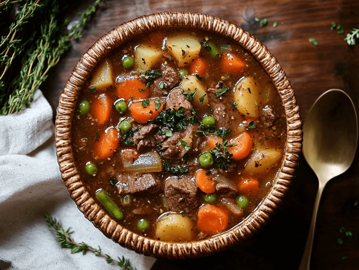 old fashioned vegetable beef soup recipe